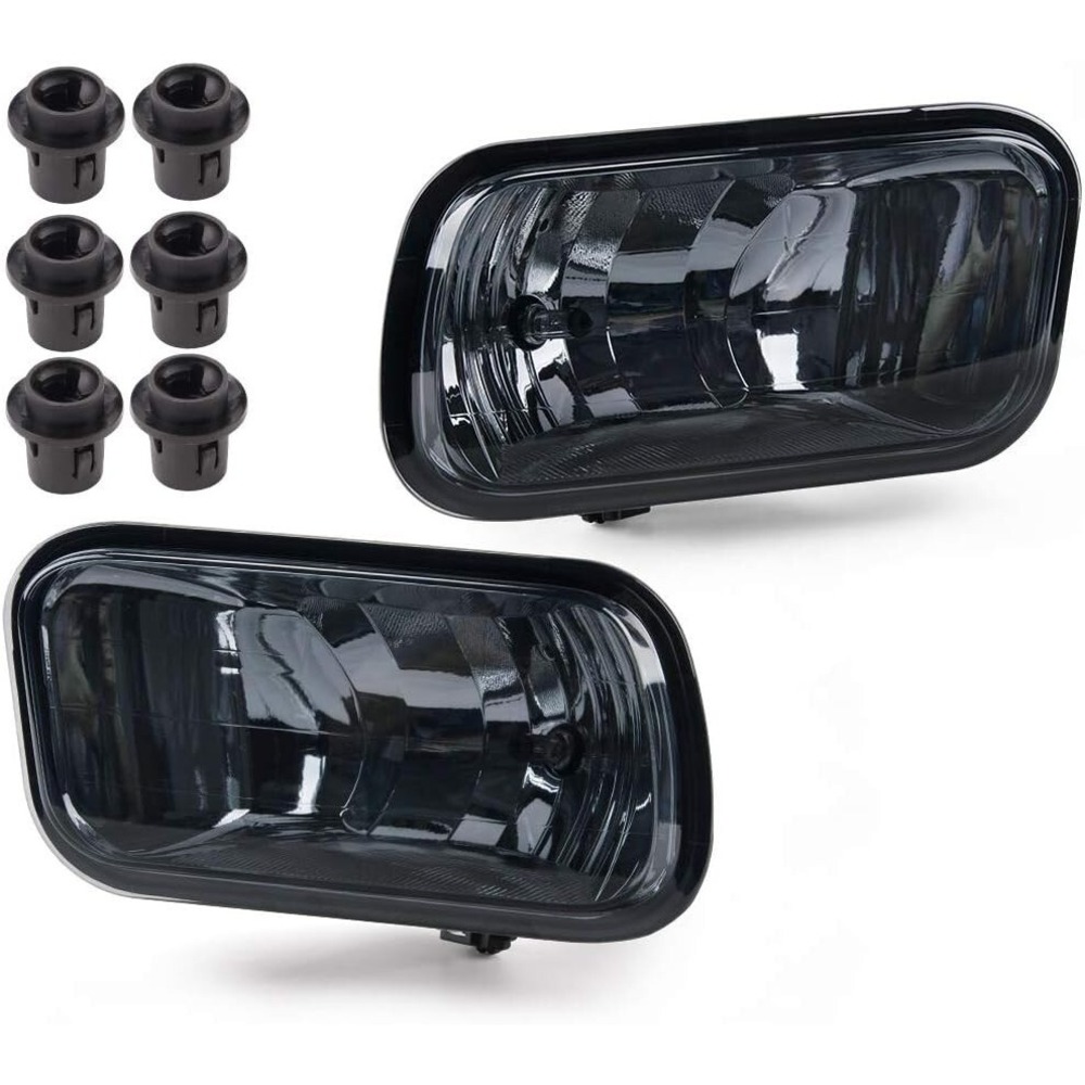 CNNELL Fog Lights Compatible With Dodge Ram Smokey Lens W/Bolt